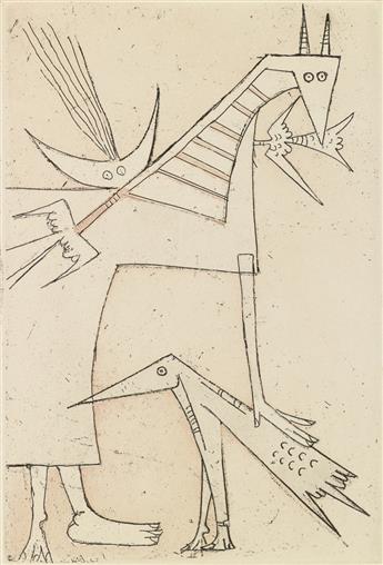 WIFREDO LAM Le Rempart de Brindilles by René Char.